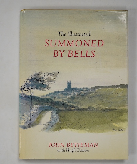 Betjeman John - The Illustrated Summoned By Bells. With paintings and sketches by Hugh Casson. 1st Edition. num. coloured and other illus. (some full page); signed on title by the artist, who has added a small pen and wa